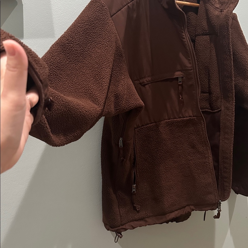 THE NORTH FACE X SKIMS 1995 RETRO DENALI FLEECE JACKET in brown. Size Large. - Picture 5 of 7